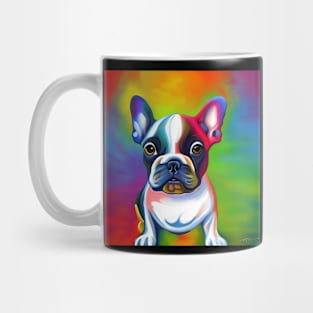 French Bulldog Rainbow Painting Mug